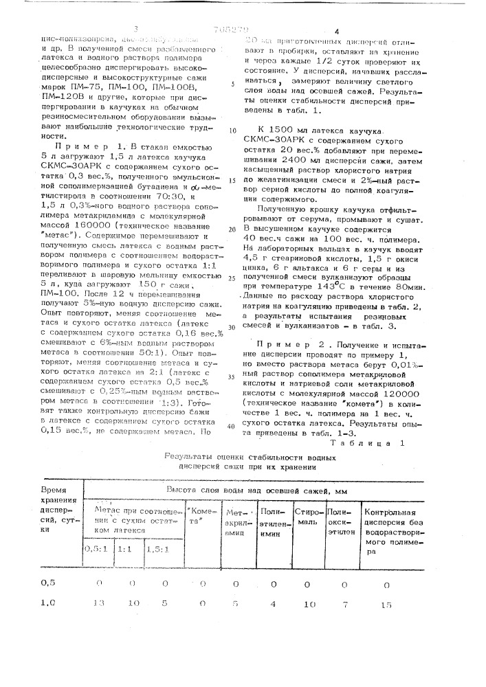 Способ получения дисперсии сажи (патент 765279)