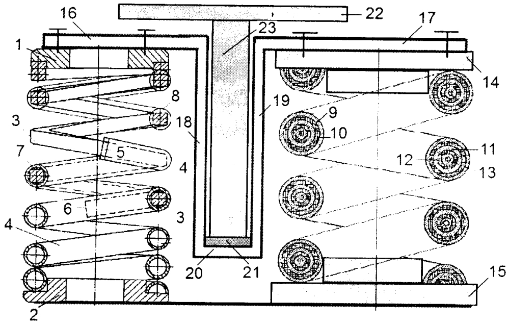 Комбинированный виброизолятор кочетова большой грузоподъемности (патент 2640151)