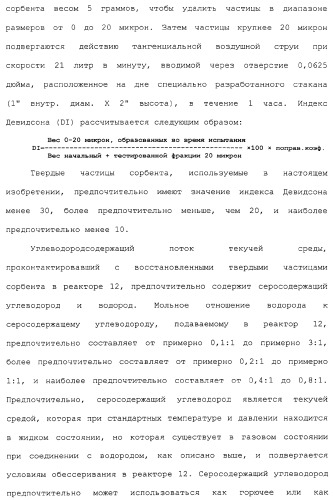 Система для обессеривания с механизмом переноса сорбента (патент 2312885)