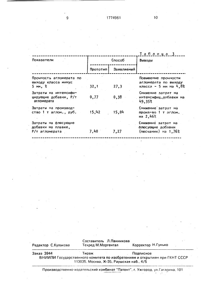 Способ подготовки шихты для алгомерации сульфидного концентрата (патент 1774961)