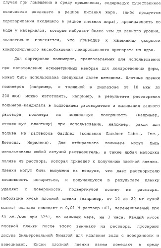 Контролируемое высвобождение активного вещества в среду с высоким содержанием жира (патент 2308263)