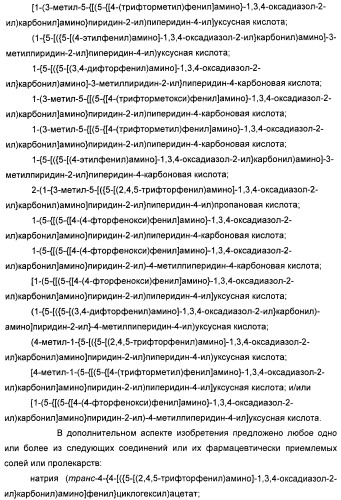 Оксадиазольные соединения, их применение в изготовлении лекарственного средства и способ ингибирования активности dgat1 (патент 2421451)