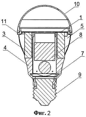 Светодиодная лампа (патент 2516228)