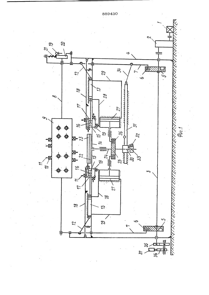 Многооперационный станок для обработки щитовых деталей мебели (патент 889430)