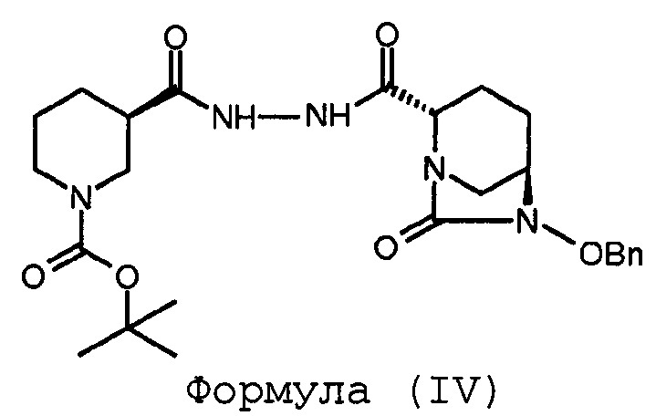 Способ получения (2s,5r)-7-оксо-6-сульфоокси-2-[((3r)-пиперидин-3-карбонил)-гидразинокарбонил]-1,6-диазабицикло[3.2.1]октана (патент 2627700)