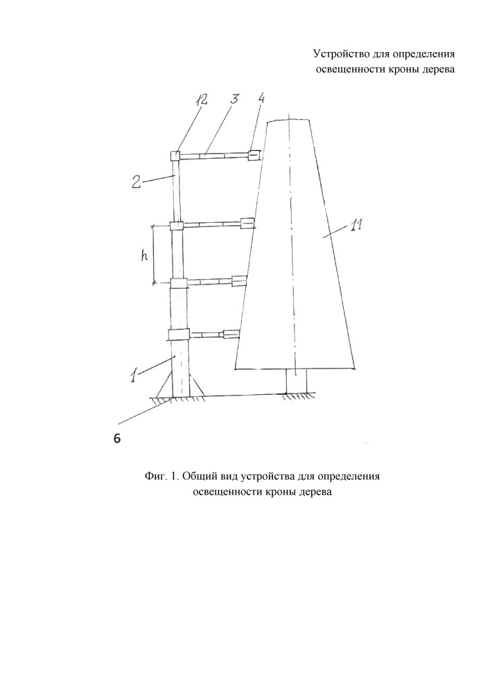 Устройство для определения освещенности кроны дерева (патент 2659241)