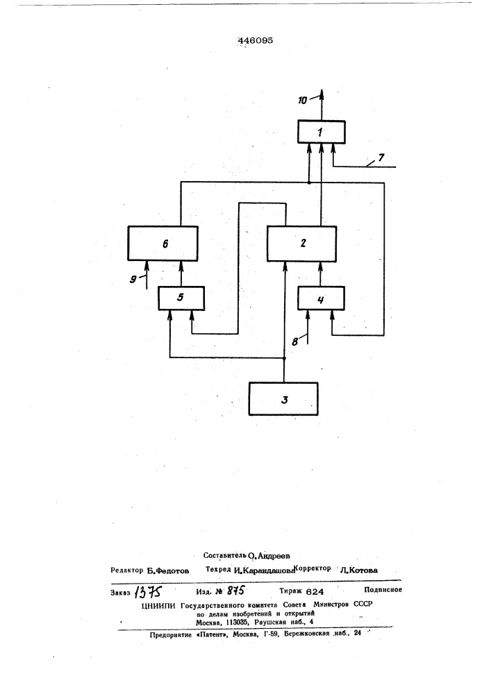 Устройство для передачи асинхронных импульсных сигналов (патент 446095)