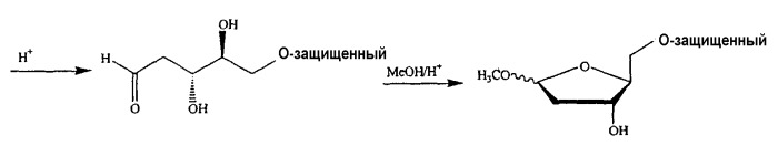 Синтез  -l-2&#39;-дезоксинуклеозидов (патент 2361875)