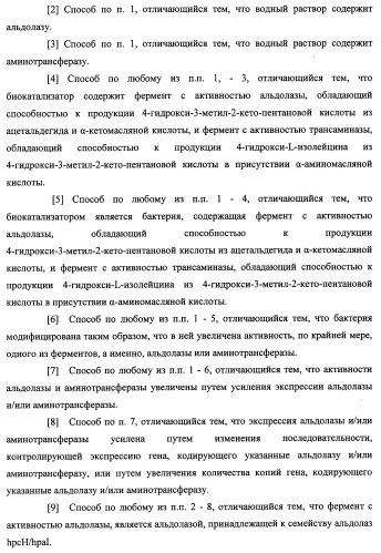 Способ производства 4-гидрокси-l-изолейцина или его соли (патент 2355767)