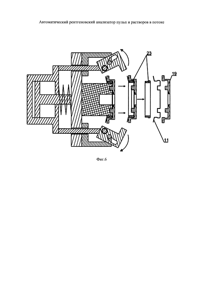 Автоматический рентгеновский анализатор пульп и растворов в потоке (патент 2594646)