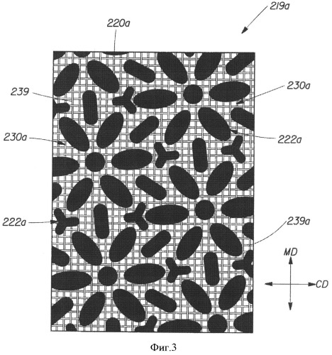 Бумагоделательная лента с областью выпуклостей, образующей геометрический паттерн, повторяющийся в любом более мелком масштабе, для производства нерегулярных фигур и поверхностей (патент 2544157)