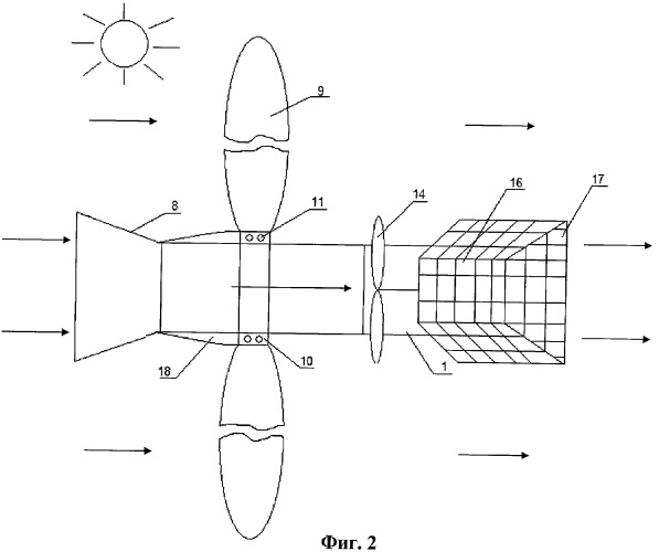 Гелиоветровая энергетическая установка (патент 2349792)