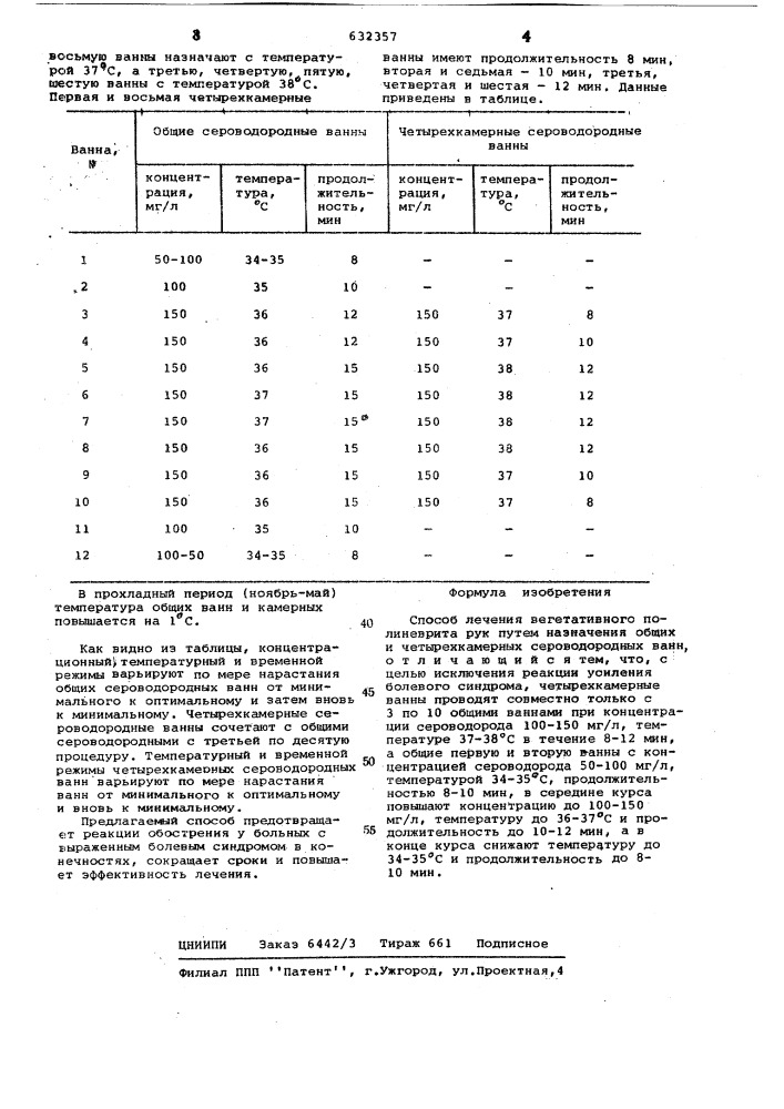 Способ лечения вегетативного полиневрита рук (патент 632357)