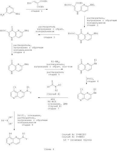 Новые производные нафтиридина и их применение в качестве ингибиторов киназы (патент 2573390)