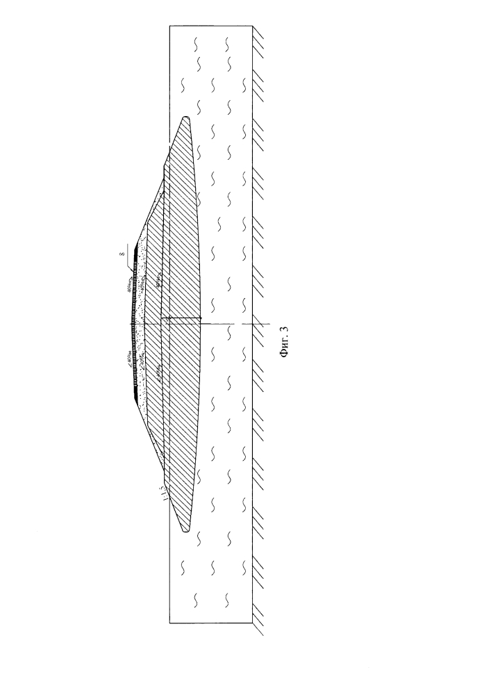 Земляное полотно на болотах с устройством опорной грунтовой обоймы уширенного типа (патент 2594379)