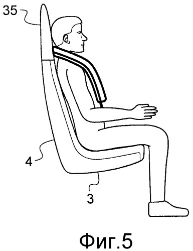 Устройство для защиты человека, сидящего на сиденье, сиденье и транспортное средство (патент 2527875)