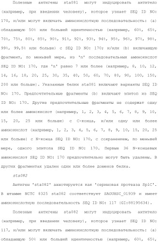 Композиции для иммунизации против staphylococcus aureus (патент 2508126)