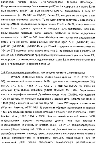 Очищенные оболочечные белки вируса гепатита с для диагностического и терапевтического применения (патент 2319505)