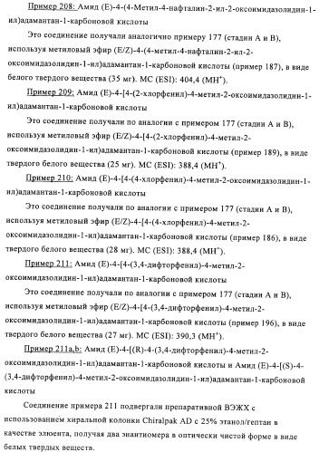 Производные имидазолона и имидазолидинона как 11в-hsd1 ингибиторы при диабете (патент 2439062)