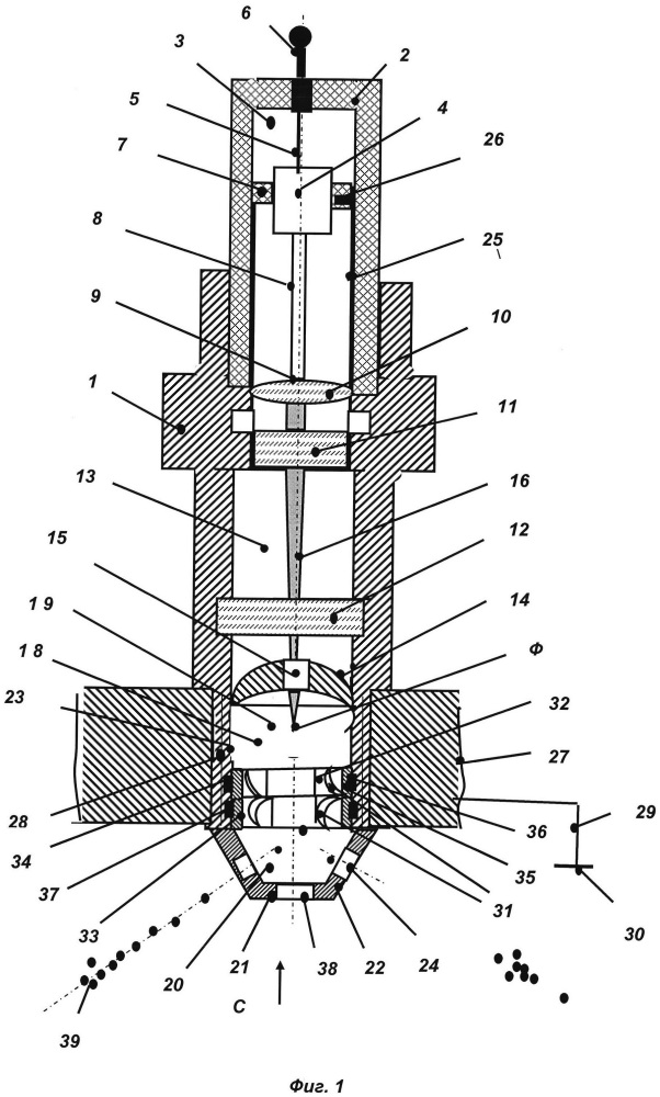 Лазерная свеча зажигания (патент 2645364)