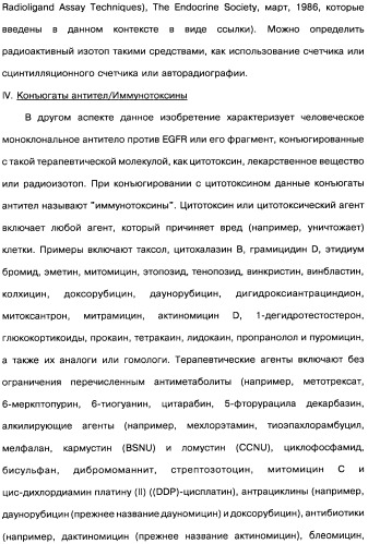 Человеческие моноклональные антитела к рецептору эпидермального фактора роста (egfr), способ их получения и их использование, гибридома, трансфектома, трансгенное животное, экспрессионный вектор (патент 2335507)