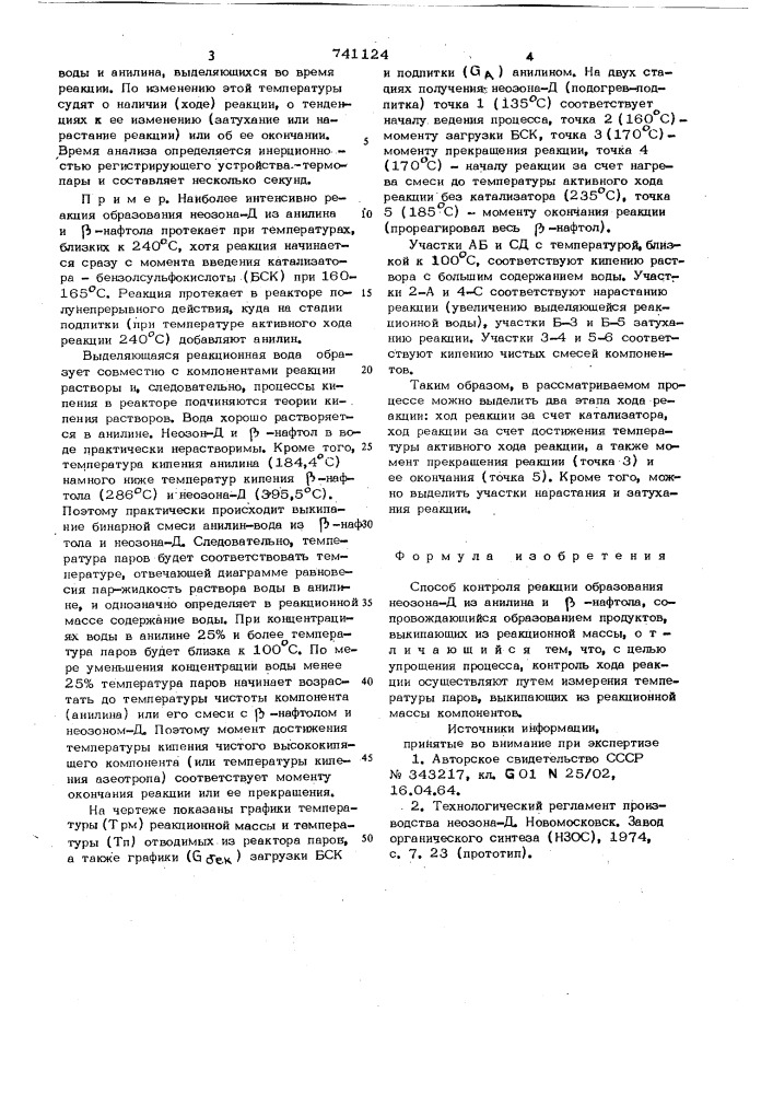 Способ контроля реакции образования неозона д (патент 741124)