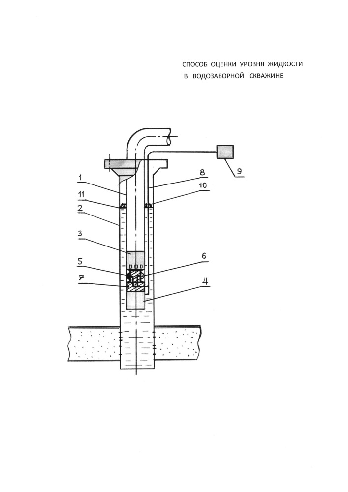 Способ оценки уровня жидкости в водозаборной скважине (патент 2623756)