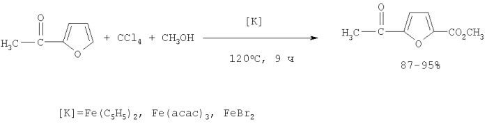 Способ получения метилового эфира 5-ацетилфуран-2-карбоновой кислоты (патент 2404173)