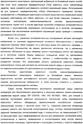 Способ биологического мониторинга окружающей среды (варианты) и система для его осуществления (патент 2308720)