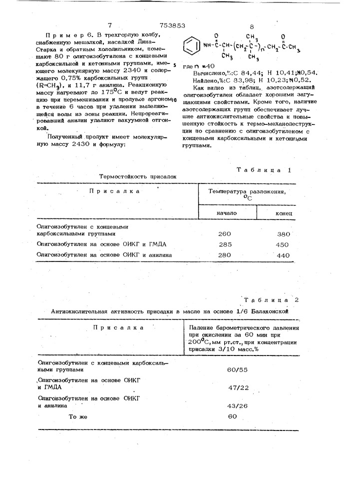Азотсодержащий олигоизобутилен , как вязкостная присадка к смазочным маслам, и способ его получения (патент 753853)
