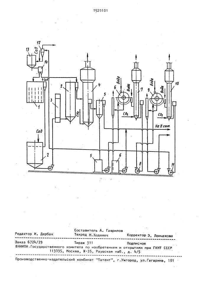 Способ очистки диффузионного сока (патент 1520101)