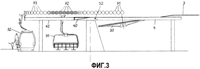 Канатная дорога со сцепляемыми с тяговым канатом подвижными средствами (патент 2395417)