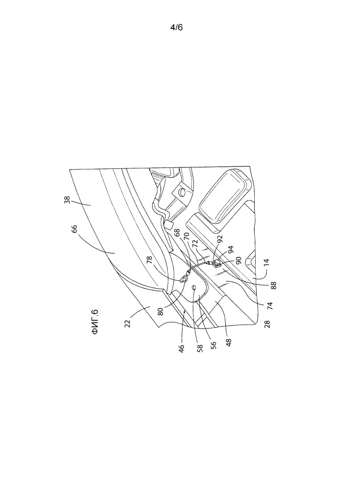 Тросовое устройство для ограничения перемещения фары при фронтальных ударах на низкой скорости (патент 2660161)