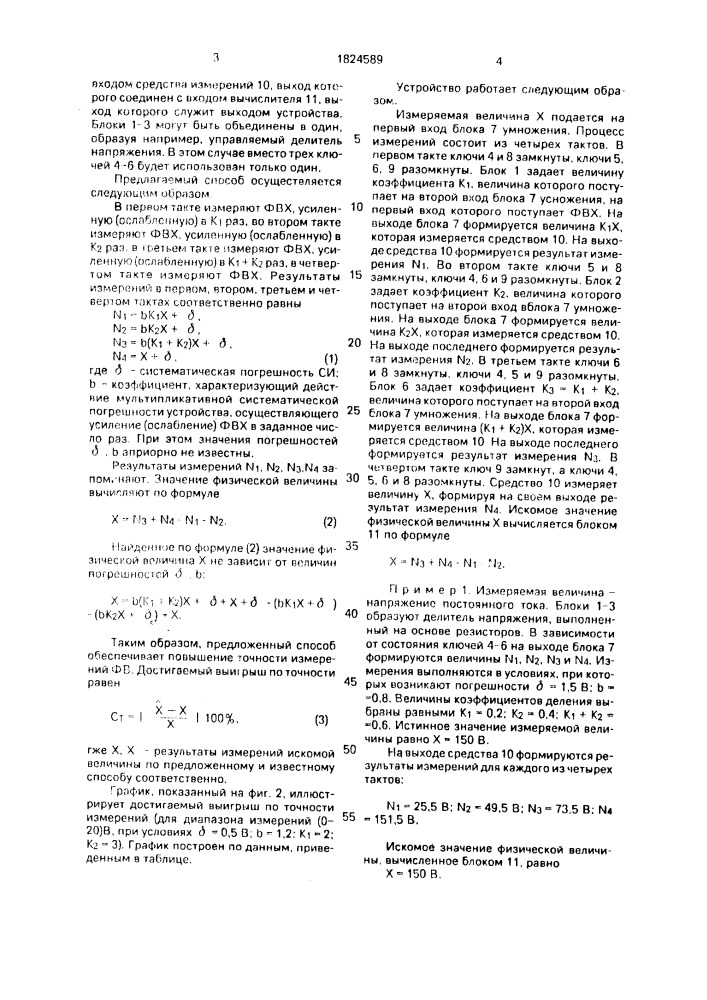 Способ измерения физических величин (патент 1824589)