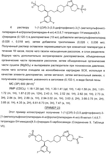 Производные пиперидина в качестве модуляторов хемокинового рецептора ccr5 (патент 2368608)