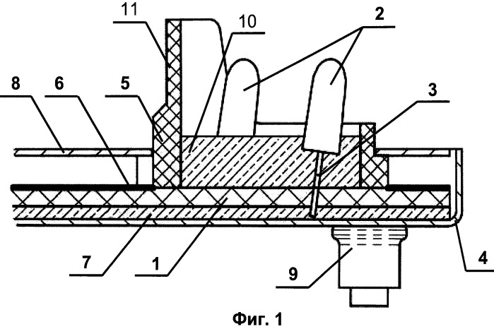 Светодиодный модуль дисплея и способ герметизации светодиодного модуля (патент 2531902)