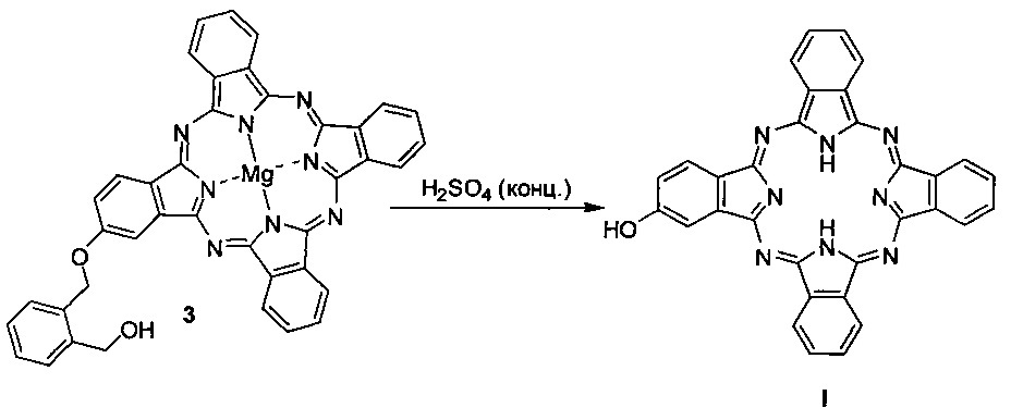 Способ получения лиганда 2-гидроксифталоцианина (патент 2606186)
