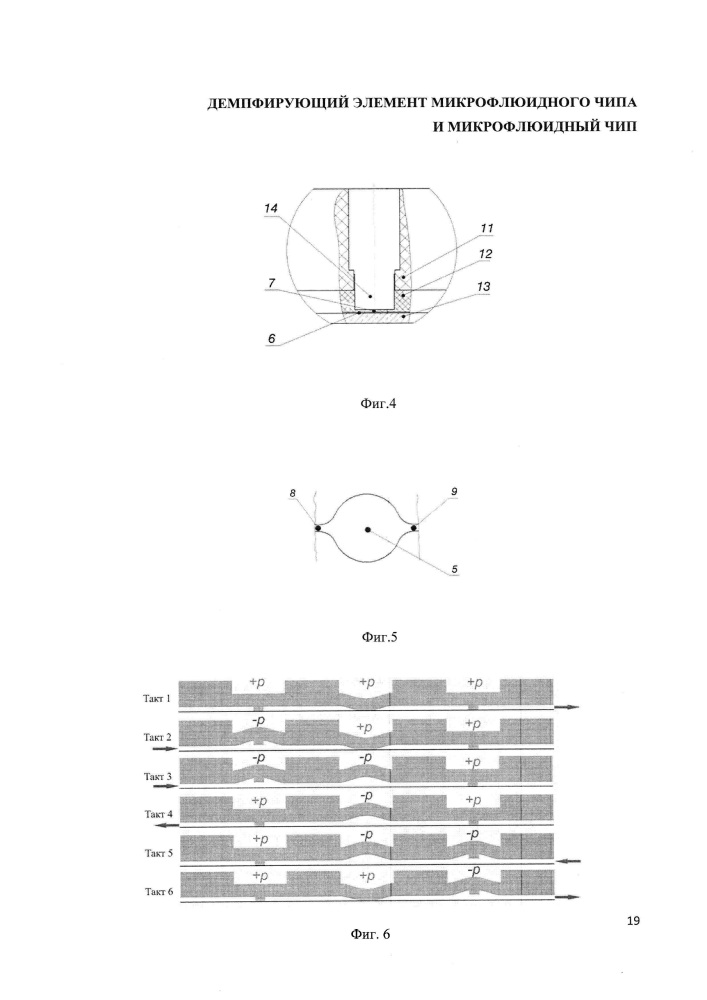 Демпфирующий элемент микрофлюидного чипа и микрофлюидный чип (патент 2648444)