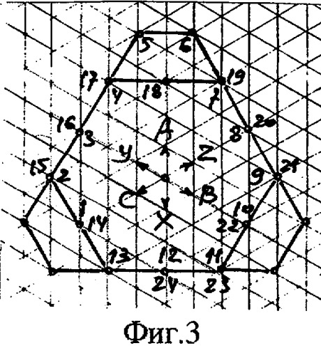 Трехфазная двухслойная электромашинная обмотка в z=135&#183;c пазах при 2p=22&#183;c и 2p=26&#183;c полюсах (патент 2335063)