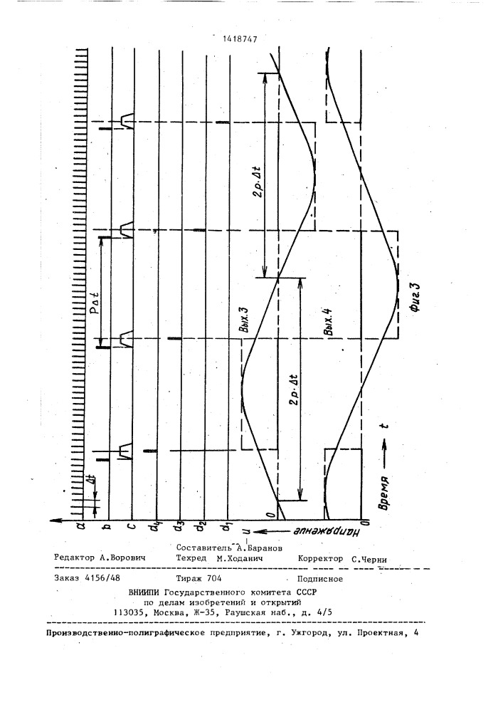 Устройство для выполнения преобразования фурье (патент 1418747)