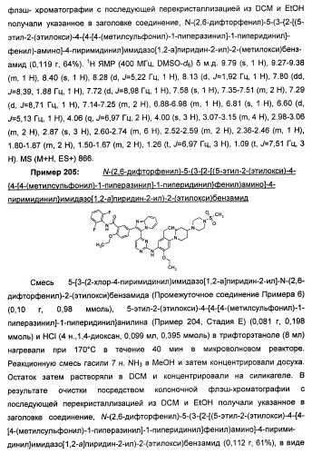 Имидазопиридиновые ингибиторы киназ (патент 2469036)