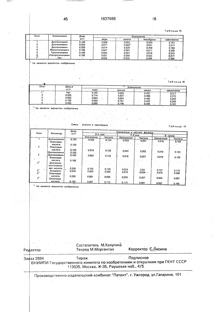Способ извлечения ценных минералов (патент 1837988)