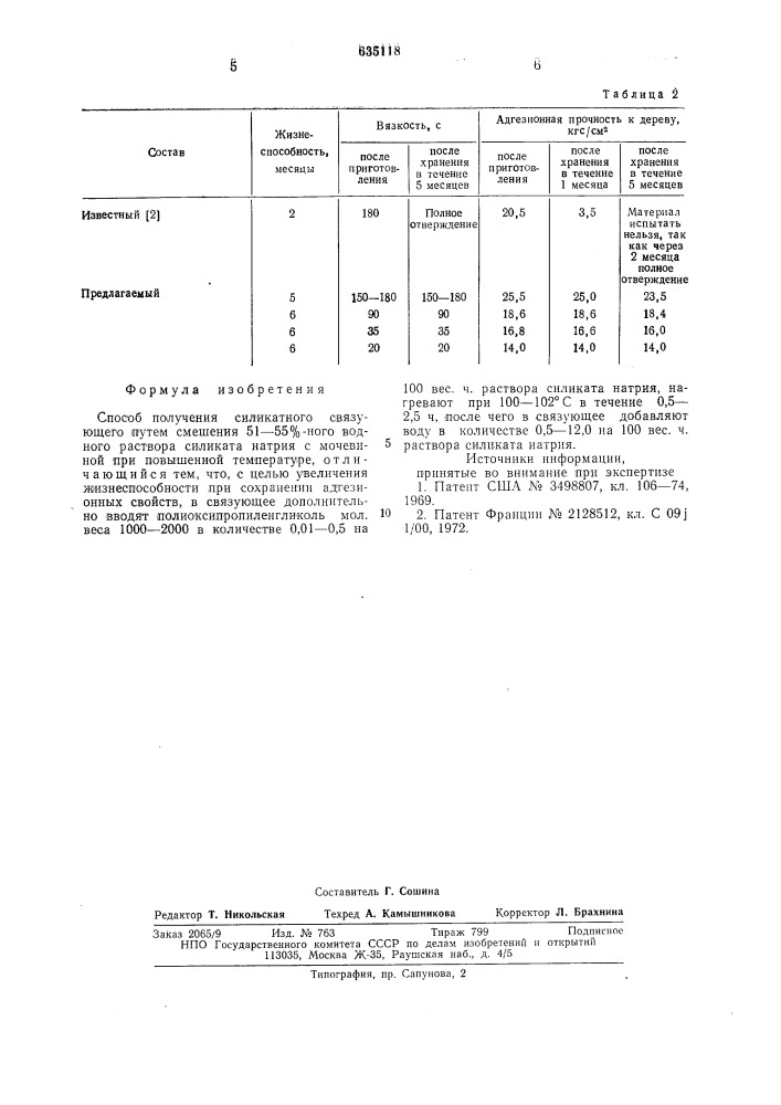 Способ получения силикатного связующего (патент 635118)