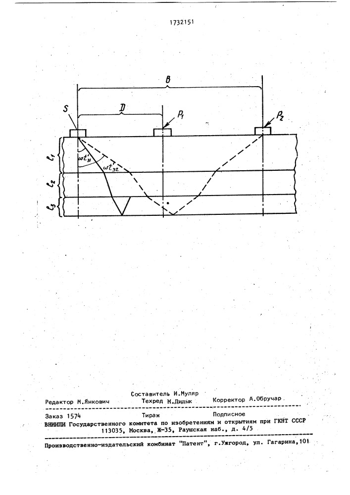 Способ измерения толщины слоя в многослойной системе (патент 1732151)