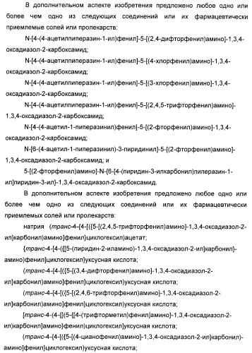 Оксадиазольные соединения, их применение в изготовлении лекарственного средства и способ ингибирования активности dgat1 (патент 2421451)