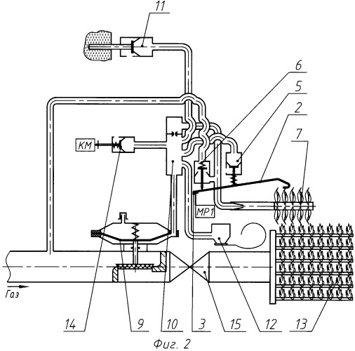 Запальная горелка (патент 2485403)