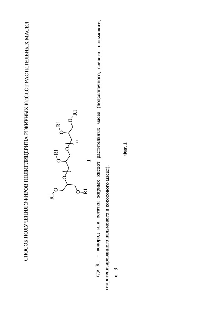 Способ получения эфиров полиглицерина и жирных кислот растительных масел (патент 2651268)