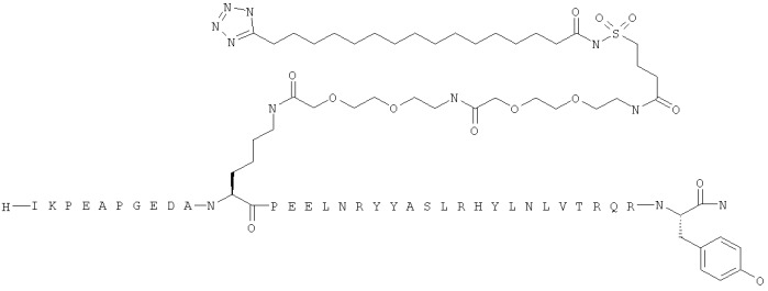 Длительно действующие агонисты рецепторов y2 и(или) y4 (патент 2504550)