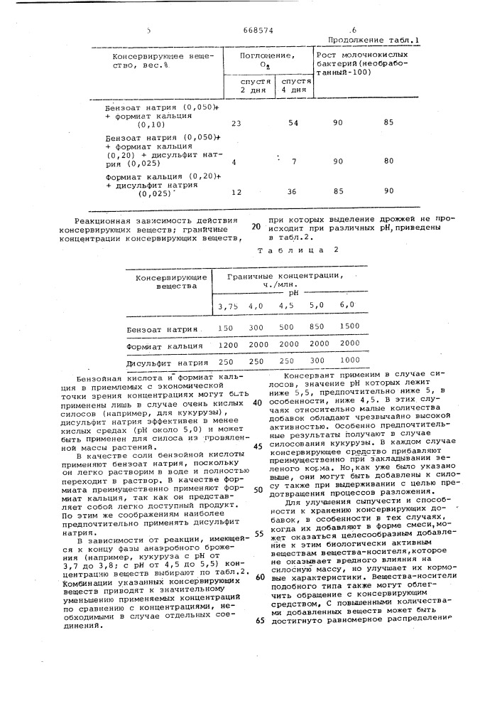 Средство для консервирования зеленых растений (патент 668574)