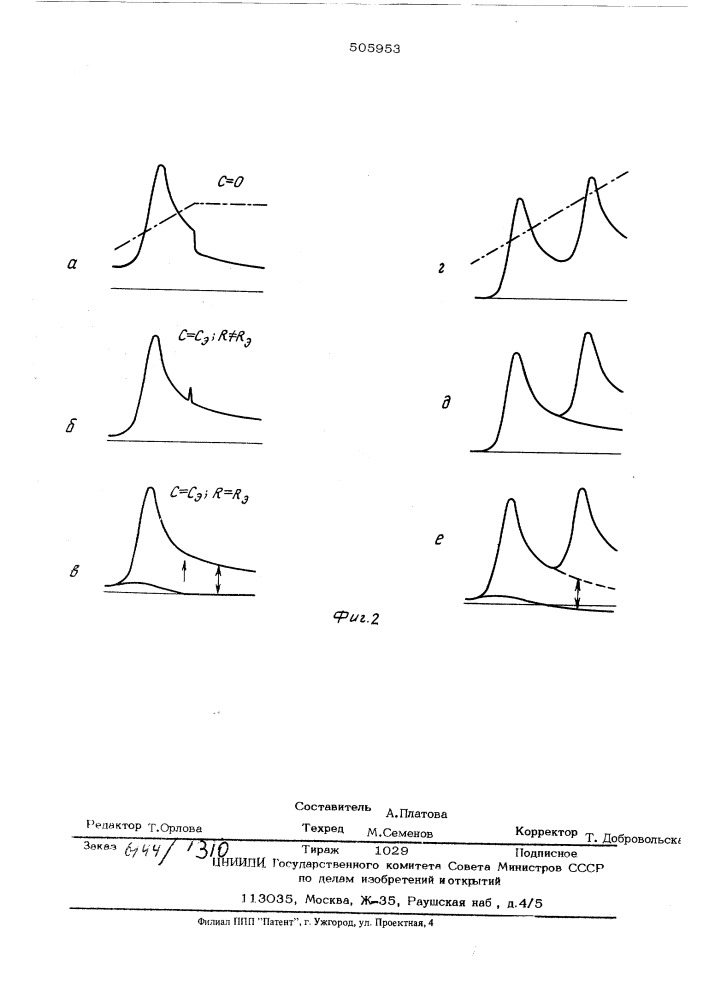 Осциллографический полярограф (патент 505953)